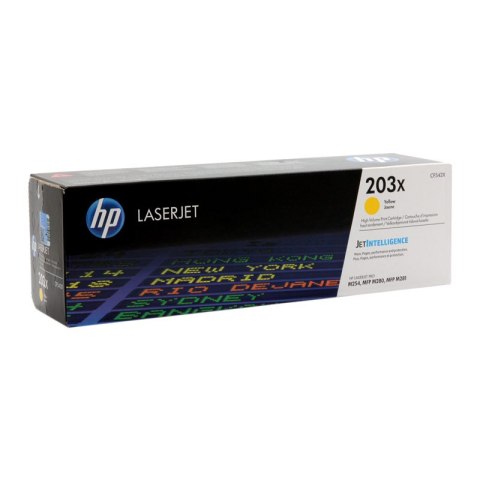 HP Toner HP 203X HY do Color LaserJet Pro M254dn/M280nw | 2 500 str | yellow