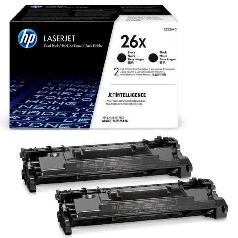 HP Toner HP 26X do LaserJet Pro M402/426 | 2x 9 000 str. | black