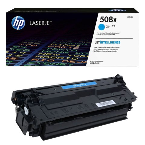 HP Toner HP 508X do Color LaserJet M552/553 | 9 500 str. | cyan