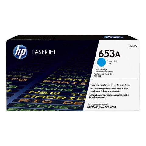 HP Toner HP 653A do Color LaserJet Enterprise M680 | 16 500 str. | cyan