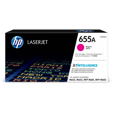 HP Toner HP 655A do Color LaserJet Enterprise M653/M681/M652 | 10 500 str.| Magenta
