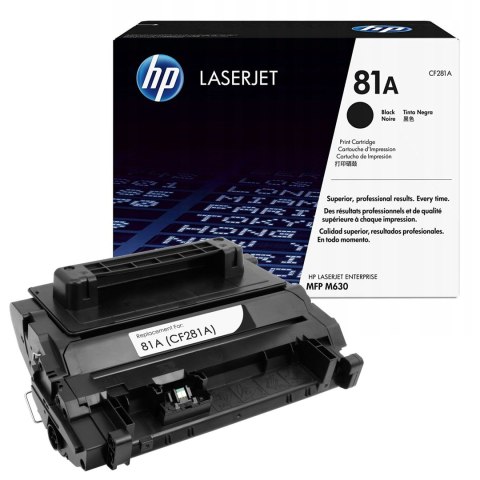 HP Toner HP 81A do LJ ENTERPRISE M604/605/606/630 | 10 500 str. | black