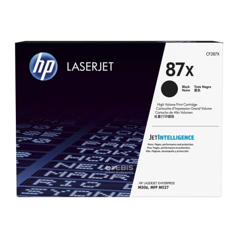 HP Toner HP 87X do LaserJet Enterprise M506/527 | 18 000 str. | black