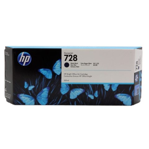 HP Tusz HP 728 do Designjet T730/T830 | 300ml | matte black