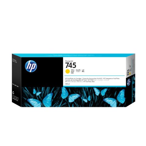 HP Tusz HP 745 do DesignJet Z5600/Z2600 | 300ml | Yellow