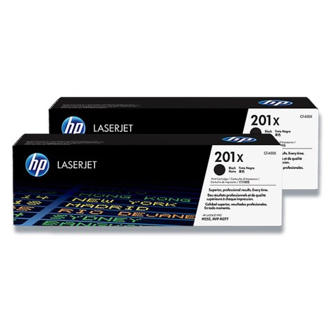HP Zestaw dwóch tonerów HP 201X do LaserJet M277, Pro M252/277 | 2 x 2,8k | black