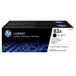HP Zestaw dwóch tonerów HP 83A do LaserJet Pro M125/127 | 2 x 1 500 str. | black