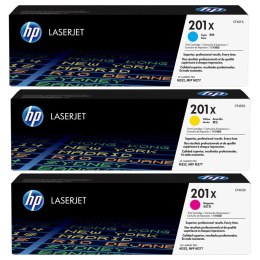 HP Zestaw trzech tonerów HP 201X | 3 x 2300 str | CMY