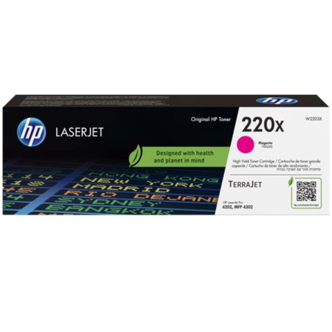 HP Toner HP 220X | 5 500 str. | Magenta