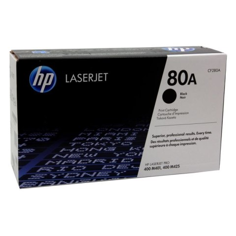 HP Toner HP 80A do LaserJet Pro 400 M401/425 | 2 560 str. | black