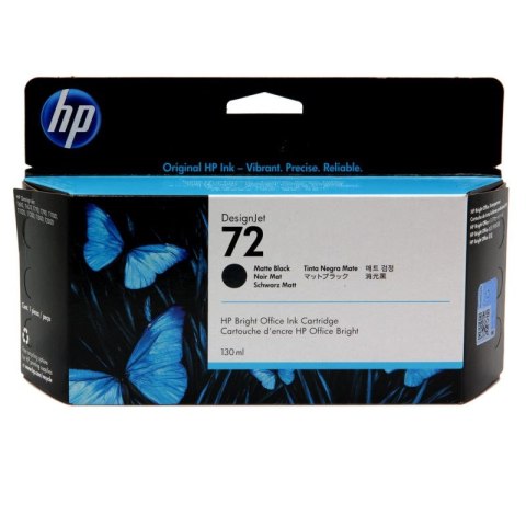 HP Tusz HP 72 Vivera do Designjet T610/1100/1200/1300 | 130ml | matte black