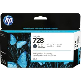 HP Tusz HP 728 do Designjet T730/T830 | 130ml | matte black