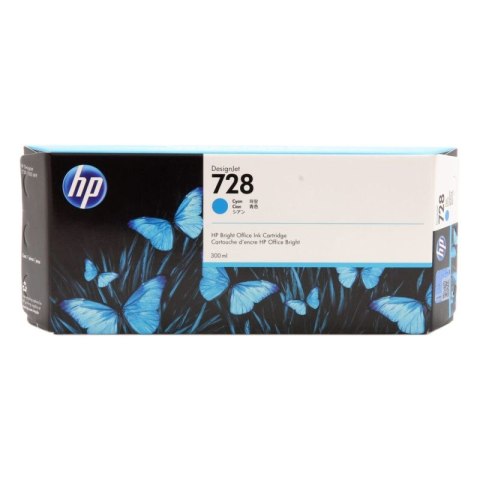 HP Tusz HP 728 do Designjet T730/T830 | 300ml | cyan