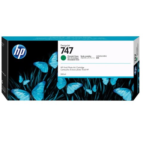 HP Tusz HP 747 do DesignJet Z9+ 24-in PostScriptr | green | 300ml