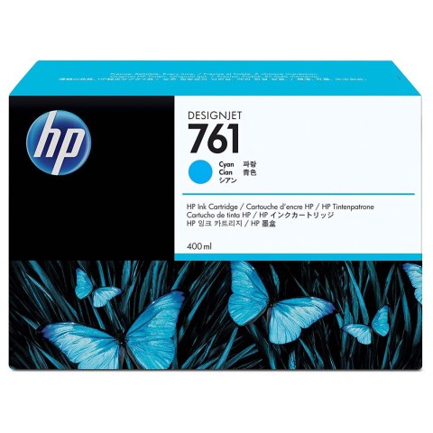 HP Tusz HP 761 do Designjet T7100/T7200 | 400ml | cyan