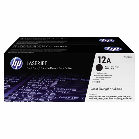 HP Zestaw dwóch tonerów HP 12A do LaserJet 1010/1012/1015 | 2 x 2 000 str. | black