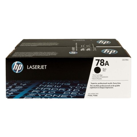 HP Zestaw dwóch tonerów HP 78A do LaserJet Pro 1566/1606 | 2 x 2 100 str. | black