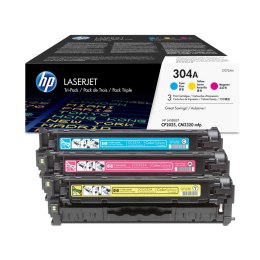 HP Zestaw trzech tonerów HP 304A do LJ Pro CP2025 ,CM2320 | 3 x 2 800 str. | CMY