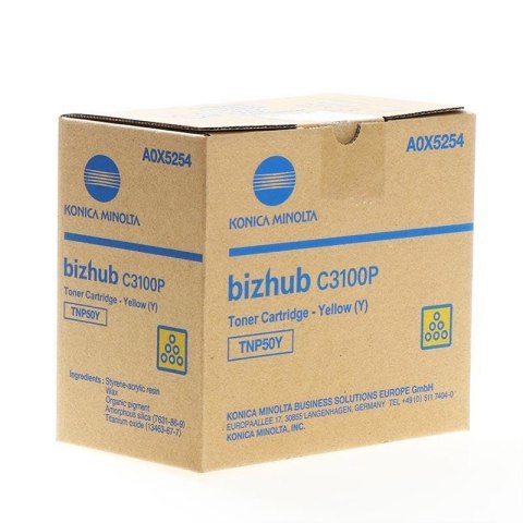 Konica Minolta Toner Konica Minolta TNP-50Y do Bizhub C3100P | 5 000 str.| yellow