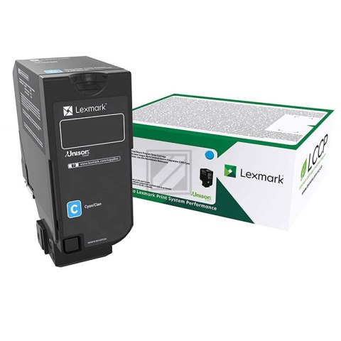 Lexmark Kaseta z tonerem Lexmark 75B20C0 do CS/CX727/CS728 | zwr | 10 000 str. | cyan