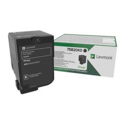 Lexmark Kaseta z tonerem Lexmark 75B20K do CS/CX727/CS728 | zwrotny | 13 000 str. | blac