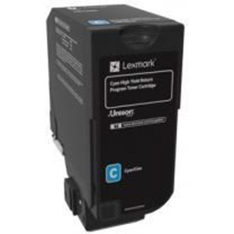 Lexmark Kaseta z tonerem Lexmark do CS725de/CS72dt | zwrotny | 12 000 str. | cyan