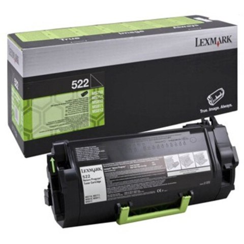 Lexmark Kaseta z tonerem Lexmark 522 do MS-810/811/812 | zwrotny | 6 000 str. | black