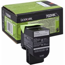 Lexmark Kaseta z tonerem Lexmark 702HK do CS-310/410/510 | zwrotny | 4 000 str. | black