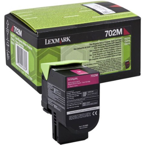 Lexmark Kaseta z tonerem Lexmark 702M do CS-310/410/510 | zwrotny | 1 000 str. | magenta