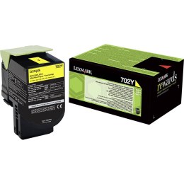 Lexmark Kaseta z tonerem Lexmark 702Y do CS-310/410/510 | zwrotny | 1 000 str. | yellow