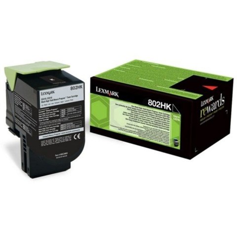 Lexmark Kaseta z tonerem Lexmark 802HKE do CX-410/510 | korporacyjny | 4 000 str.| black