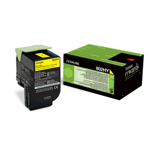 Lexmark Kaseta z tonerem Lexmark 802HYE do CX-410/510 | korporacyjny | 3 000str.| yellow