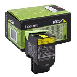Lexmark Kaseta z tonerem Lexmark 802SY do CX-310/410/510 | zwrotny | 2 000 str. | yellow