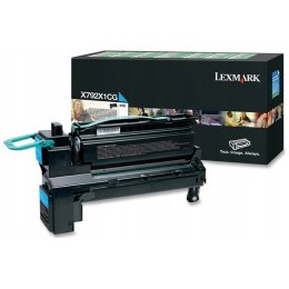 Lexmark Kaseta z tonerem Lexmark do X792 | zwrotny | 20 000 str. | cyan