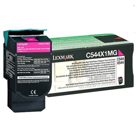 Lexmark Kaseta z tonerem Lexmark do C-544/546 | zwrotna | 4 000 str. | magenta