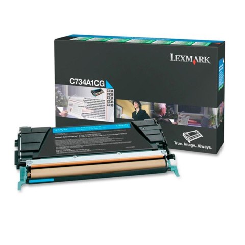Lexmark Kaseta z tonerem Lexmark do C-734/736 | zwrotny | 6 000 str. | cyan