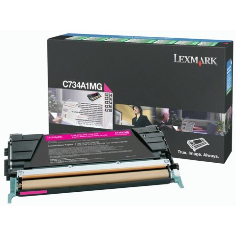 Lexmark Kaseta z tonerem Lexmark do C-734/736 | zwrotny | 6 000 str.| magenta