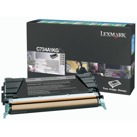Lexmark Kaseta z tonerem Lexmark do C-734/736 | zwrotny | 8 000 str. | black