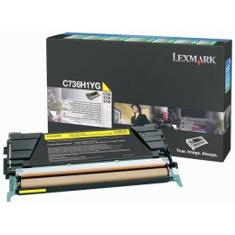 Lexmark Kaseta z tonerem Lexmark do C736 | zwrotny | 10 000 str. | yellow