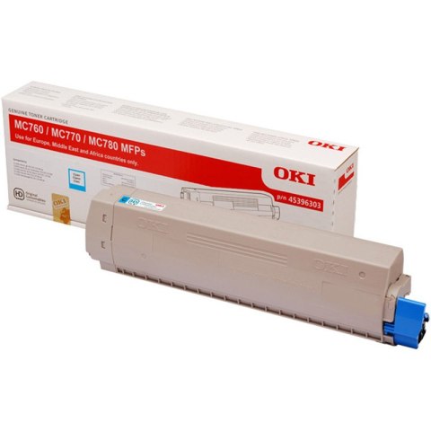 Oki Toner Oki do MC760/770/780 | 6 000 str. | cyan