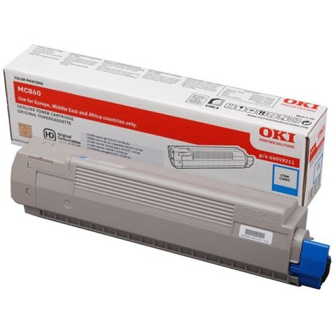 Oki Toner Oki do MC860 | 10 000 str. | cyan