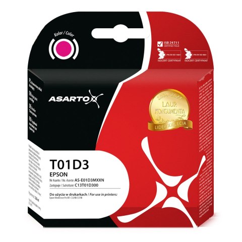 Asarto Tusz Asarto do Epson T01D3 | C13T01D300 | 20000 str. | magenta