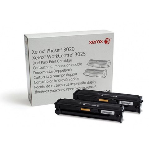 Xerox Zestaw dwóch tonerów Xerox do Phaser 3020,WorkCentre 3025 | 2x1500 str. | black