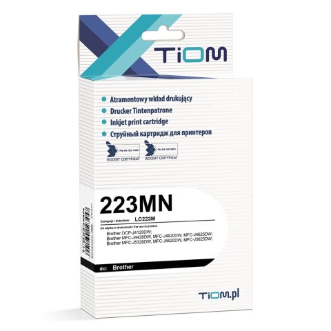 Tusz Tiom do Brother 223MN | LC223M | 550 str. | magenta Tiom Tusz Tiom do Brother 223MN | LC223M | 550 str. | magenta Tiom