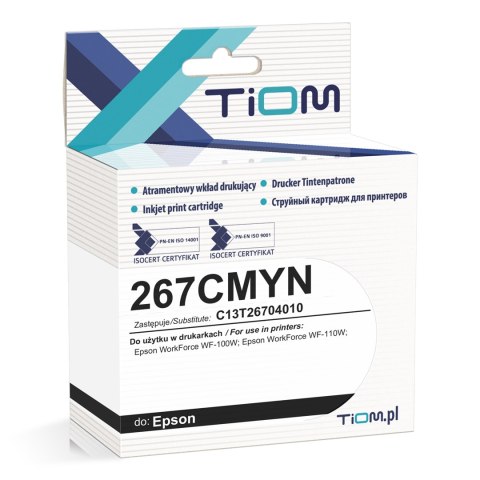 Tusz Tiom do Epson 267CMYN | C13T26704010 | 200 str. | color Tiom