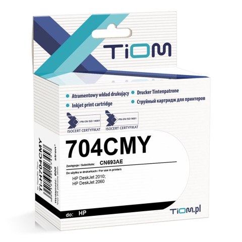 Tusz Tiom do HP 704CMY | CN693AE | 360 str. | color Tiom Tusz Tiom do HP 704CMY | CN693AE | 360 str. | color Tiom