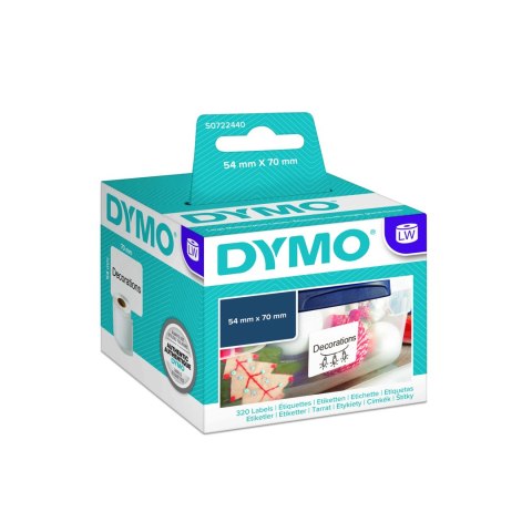 Dymo etykieta do drukarek LW 99015 biała, papierowa, 70mm/54mm Dymo