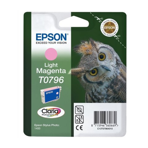 EOL Tusz Epson T0796 do Stylus Photo1400/1500W/P50/PX660 | 11,1ml | light mag Epson