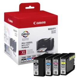 EOL Zestaw czterech tuszy Canon PGI1500XL do MB-2050/2350 | CMYK Canon