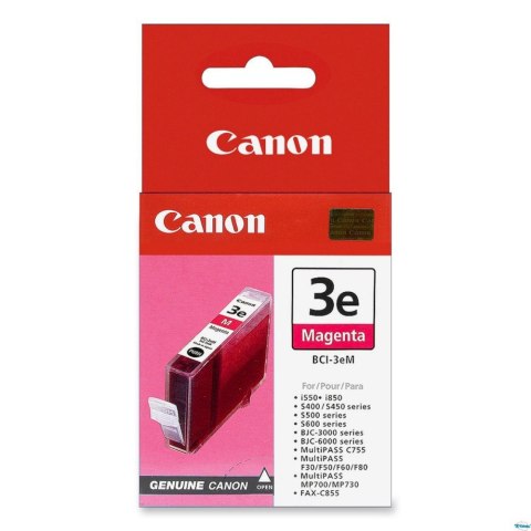 Tusz Canon BCI3EM do BJ-C6000/6100, S400/450, C100, MP700 | 280 str. | magenta Canon